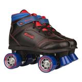 Chicago Boys Quad Roller Skates Black/Red/Blue Sidewalk Skates Size 2