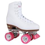 Chicago Ladies Classic Quad Roller Skates White Size 9