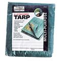 Master Tradesman MT 10 X 20 GREEN-BROWN 10 x 20 ft. Polyethylene Storage Tarp Cover - Hunter Green & Brown