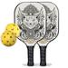 Pickleball Factory Pickleball Paddle Set - Egyptian Cat Level Up Pickleball Rackets Pickleball Net Set Glassfiber Graphite