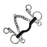 Durable with Curb Hooks Chain Harness for Equestrian Horse Chewing
