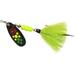 Mepps Black Fury Dressed Treble Spinner Hot Firetiger Dot Size 4 1/3 Oz