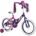 Huffy Girls 16 in. Disney Princess Bike with Bubble-Maker 1 Speed Purple/Pink