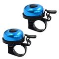 2 Pack Classic Bike Bell Bicycle Bell | Loud Crisp Clear Sound Bicycle Bike Bell City Bike BMX Bike Sports Bike for Adults Kids Right Hand/Left Hand Use - Black