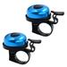 2 Pack Classic Bike Bell Bicycle Bell | Loud Crisp Clear Sound Bicycle Bike Bell City Bike BMX Bike Sports Bike for Adults Kids Right Hand/Left Hand Use - Black