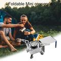 XWQ Camping Stove Miniature Automatic Fire 1000W Folding Camping Gas Furnace for Outdoor Cooking