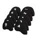 alextreme 10Pcs Golf Head Cover Club Iron Putter Head Protector Set Neoprene Accessories Ball Games