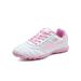 Tenmix Girls & Boys Basketball Non Slip Athletic Shoe Mens Lace Up Soccer Cleats Children Sport Sneakers Pink Broken 8