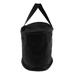 Sports Storage Bucket Bag Nylon Tennis Ball Holder Tote Organizer Bag Basket - Black as described