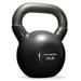 Philosophy Gym Vinyl Coated Cast Iron Kettlebell Weight 50 lbs - Black