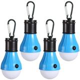 Ledander Blue Campings Light [4 Pack] Portable Camping Lantern Bulb LED Tent Lanterns Emergency Light Camping Essentials Tent Accessories LED Lantern for Backpacking Camping Hiking