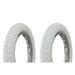 Tire set. 2 Tires. Two Tires Duro 14 x 2.125 White/White Side Wall HF-143G. Bicycle Tires bike Tires kids bike Tires