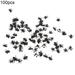 AOKID Fake Flies 100Pcs Fake Flies Realistic Tricky Props Plastic Halloween Party Simulated Insect Fly Prank Toys