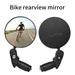 Gpoty 2pcs Bike Rear View Mirrors Adjustable Safety Bike Mirrors Foldable Bicycle Handlebar Rearview Mirrors Wide Angle Shakeproof Convex Cycling Mirror for Mountain Bike Road Bike City Bicycle