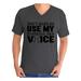 Awkward Styles Men s Don`t Make Me Use My Baseball Dad Voice Graphic V-neck T-shirt Tops Gift for Sport Dad