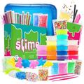 Hearth & Harbor DIY Slime Making Kit Toy Glow in The Dark Slime Making Kit (18 Colors) Ages 5 -12