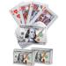 2 Pk Waterproof Playing Cards Standard Decks of Silver Foil Plastic Poker Cards