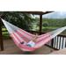 Turks 2 Person Handmade Mayan Woven Cotton Hammock in Red and White