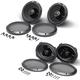 Rockford Fosgate - One Pair P1650 6.5â€� Full Range Coaxial & One Pair P1692 6x9â€� Full Range Coaxial