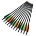 ALING 12 Pcs Archery Crossbow Arrows 20inch Archery Hunting Arrows Mixed Carbon Arrows Od 8.8mm Archery Targeting Arrows Nocks With Replaceable Tips