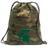 Michigan State Drawstring Bag Camo Michigan State Backpack Cinch Pack for Boys Girls Men Women