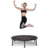 40inch Foldable Exercises Trampoline Indoor Outdoor Recreational Mini Rebounder Trampoline for Adults Kids Toddlers Max Load 330lbs