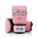 Fairtex Muay Thai Bag Gloves TGO3 - Bag Gloves - Open Thumb - Pink/Black Large
