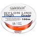 Uxcell 109Yard 3Lb Fluorocarbon Coated Monofilament Nylon Fishing Line Wine Red