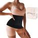 Waist Trainer Wrap For Women Plus Size Invisible Tummy Belly Band Adjustable Snatch Me Up Body Bandage Shaper Trimmer Sauna Belt Support Stomach 4 M Black Wraps Around For Lower Fat Weight Loss