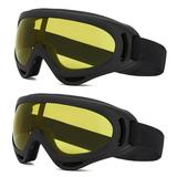 YouLoveIt 2 Pack Ski Goggles Anti Fog Goggles UV Protection Snow Goggles Glasses Snowmobile Snowboard Goggles Snow Goggles with Anti-slip Adjustable Straps