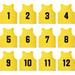 YOUI-GIFTS Set of 12 Numbered (1-12) Soccer Vests/Sport Pinnies/Training Bibs with Free Carry Bag