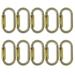 Fusion Climb Ovatti Steel Auto Lock Oval-shaped Carabiner 10-Pack