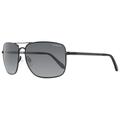 Corsa Rectangular Sunglasses Enzo C03 Shiny Black/Carbon Fiber Polarized
