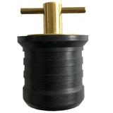 1 Inch Brass Boat Snap Lock Drain Plug for Marine Coolers and Boat Hull