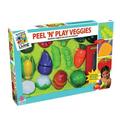 Small World Toys 13 Piece Peel Nâ€™ Play Plastic Play Food Set Vegetables (Multi-color)