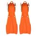 Scuba Choice Palantic Open Heel Rubber Dive Fins with Bag Orange(M)