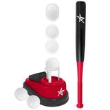 Future Stars Pop Up Baseball Pitching Machine Combo Set - 1 Pop-Up Pitching Machine 1 24 telescoping bat 3 Plastic Baseballs