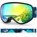 Findway Kids Ski Goggles Anti-Fog Kids Snowboard Goggles for Boys Girls Toddler 3-8 Years Old