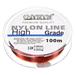 Uxcell 109Yard 9Lb Fluorocarbon Coated Monofilament Nylon Fishing Line Wine Red