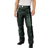 Xelement B7400 Men s Classic Black Fitted Leather Pants 34