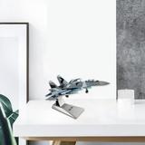 Aircraft Plane Model with Dispaly Stand SU-35 Fighter for Desktop Room Decor