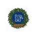 Rico Industries Memphis College Personalized Holiday/Christmas Decor Wreath Shape Cut Pennant - Home and Living Room DÃ©cor - Soft Felt EZ to Hang
