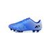 SIMANLAN Adults Fold-resistant Lace Up Athletic Outdoor Lightweight Flat Soccer Cleats Boy Lawn Cozy Sport Sneakers 27019 Black Sapphire Blue Long Nails 7.5