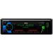 Pyle Bluetooth Stereo Headunit Receiver - In-Dash Single DIN Head Unit Receiver Power Amplifier System w/ Hands-Free Calling LCD AM/FM Radio MP3/USB/AUX - Vehicle Car Bus Truck RV (Black)