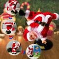 Christmas Clearance Room Decor Decorations Upside-down Street Dance Santa Claus Electric Music Toys For Children