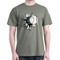 CafePress - Breakthrough Baseball Light T Shirt - 100% Cotton T-Shirt