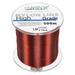 Uxcell 547Yard 10Lb Fluorocarbon Coated Monofilament Nylon Fishing Line Wine Red