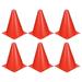 Uxcell 5.1x7.1 Soccer Training Cones Plastic Flexible Agility Field Marker Drill Cones Red 6 Pack