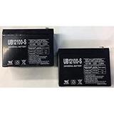 Universal Power Group 12V 10AH HCF Pacelite 735 Scooter Battery - 2 Pack