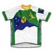 Christmas Island Flag Short Sleeve Cycling Jersey for Women - Size XS